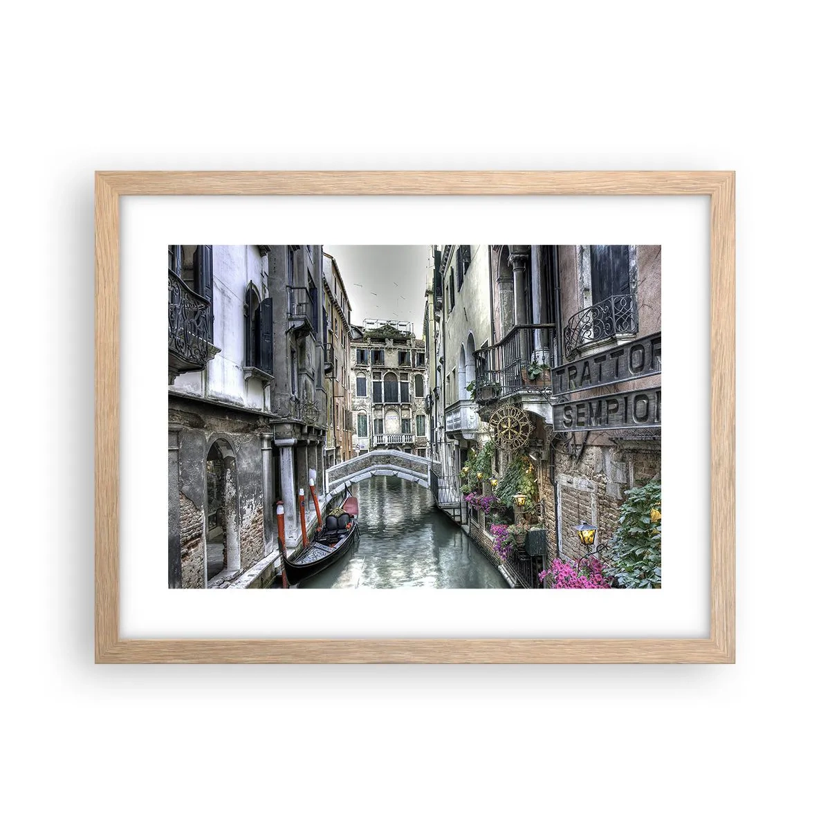 Póster en marco roble claro - Durante siglos, un sueño - 40x30 cm