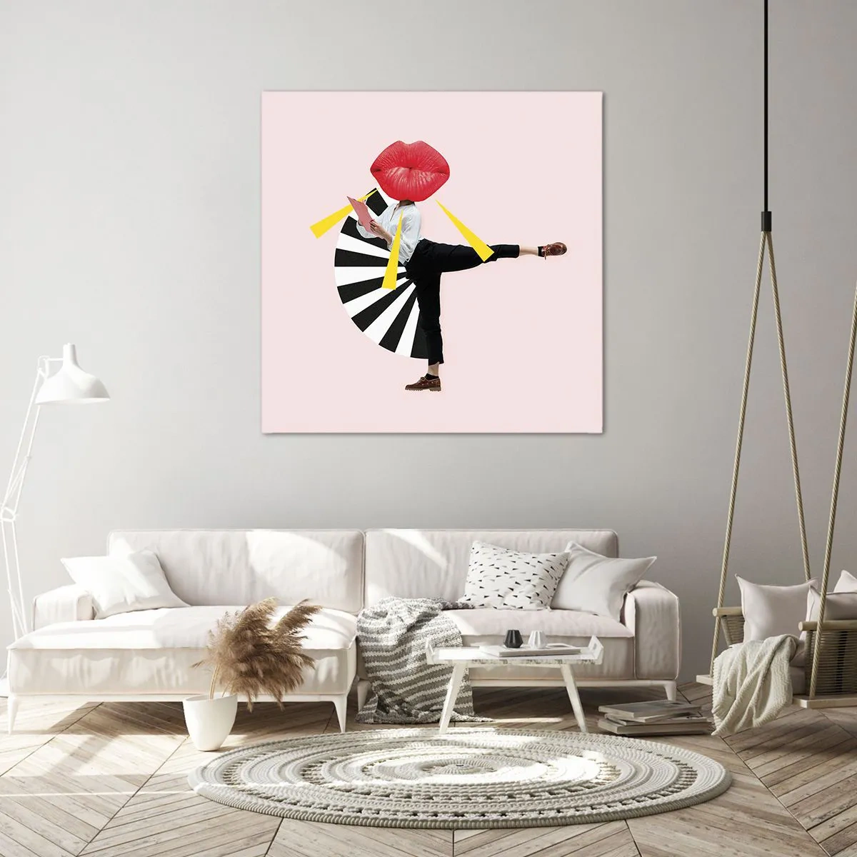 Cuadro sobre lienzo - Impresión de Imagen - Arte pop surrealista - 30x30 cm