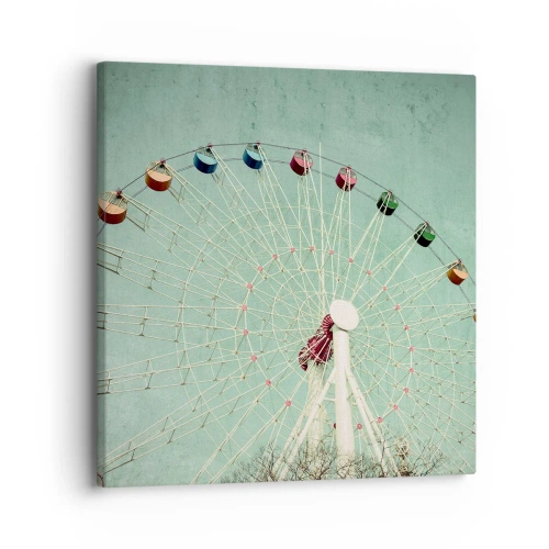 Cuadro sobre lienzo - Impresión de Imagen - Te invitamos a jugar - 30x30 cm