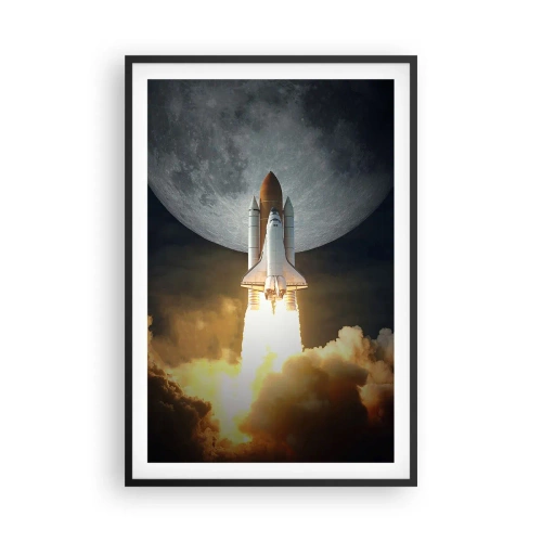 Póster en marco negro - El comienzo de una aventura sobrenatural - 61x91 cm