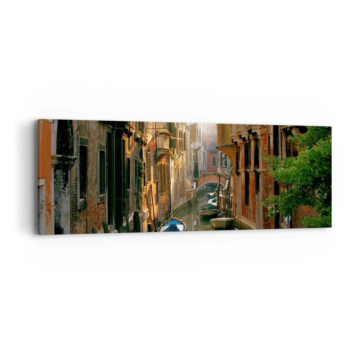 Cuadro sobre lienzo - Impresión de Imagen - En un callejón veneciano - 90x30 cm