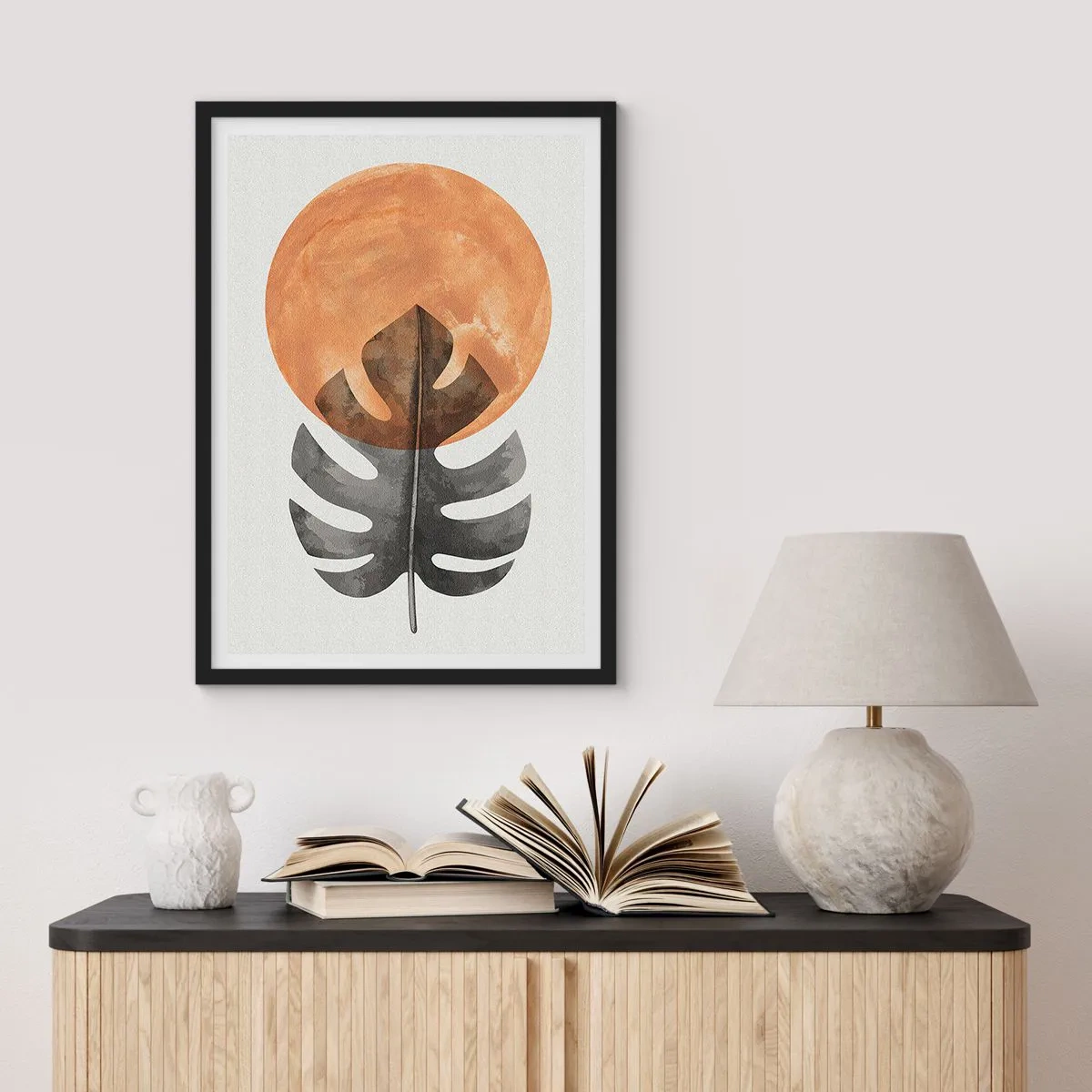 Póster en marco negro - Siempre el sol - 61x91 cm