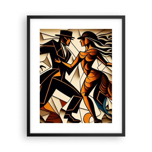 Póster en marco negro - Danza de pasión - 40x50 cm