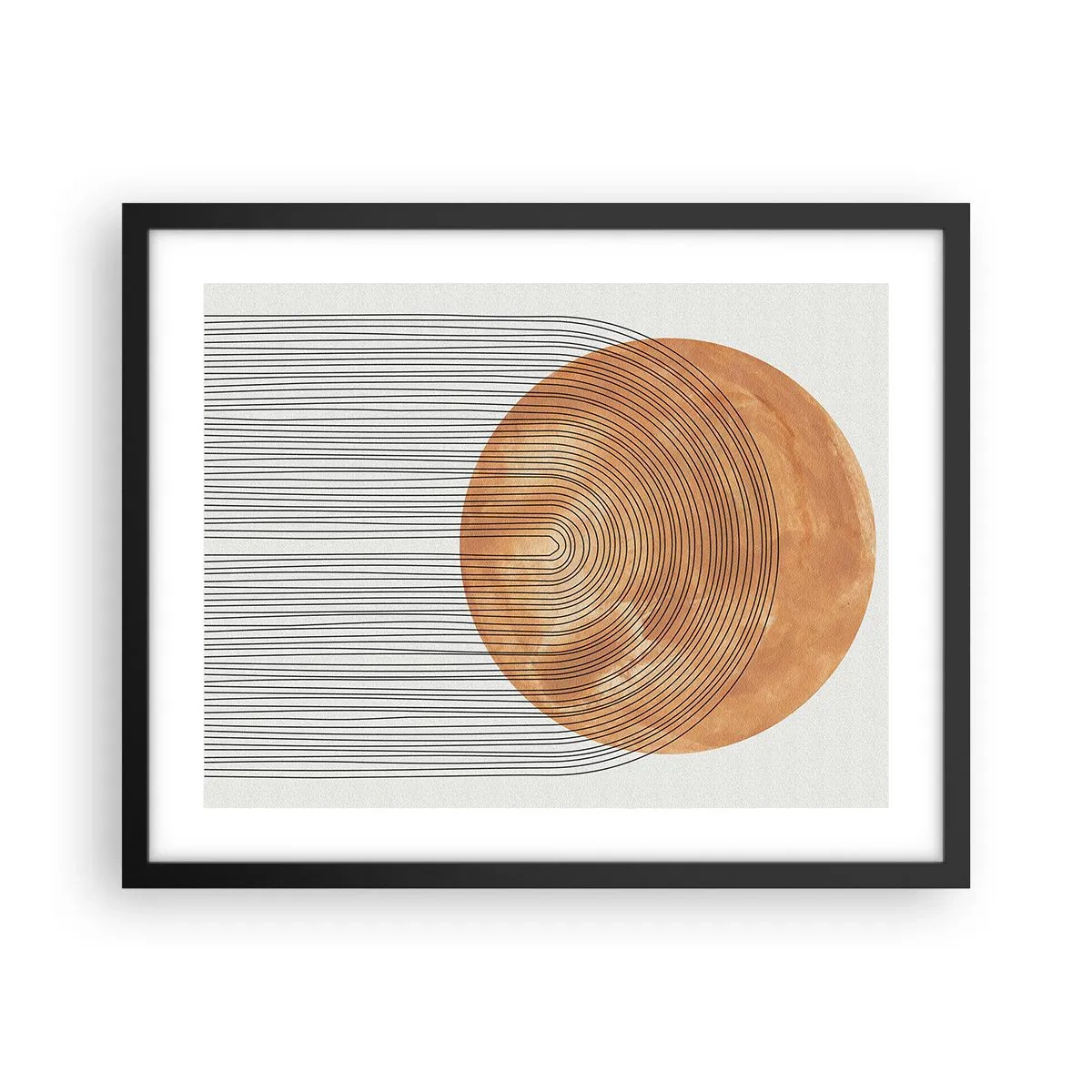 Póster en marco negro - Una composición soleada - 50x40 cm