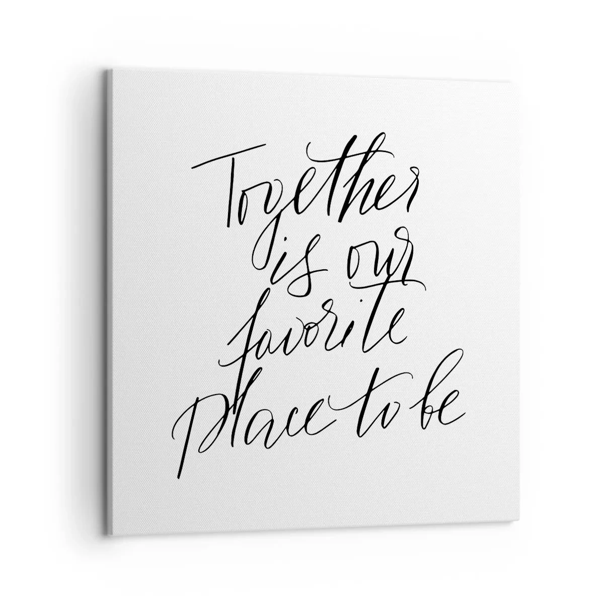 Cuadro sobre lienzo - Impresión de Imagen - ¿Tú también lo sientes? - 50x50 cm