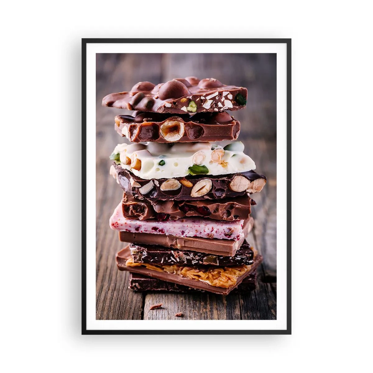 Póster en marco negro - Dulce perspectiva - 70x100 cm