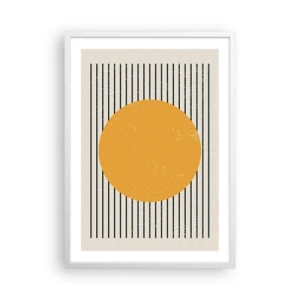 Póster en marco blanco - El poder de la sencillez - 50x70 cm