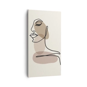 Cuadro sobre lienzo - Impresión de Imagen - Escucharse a sí misma - 55x100 cm