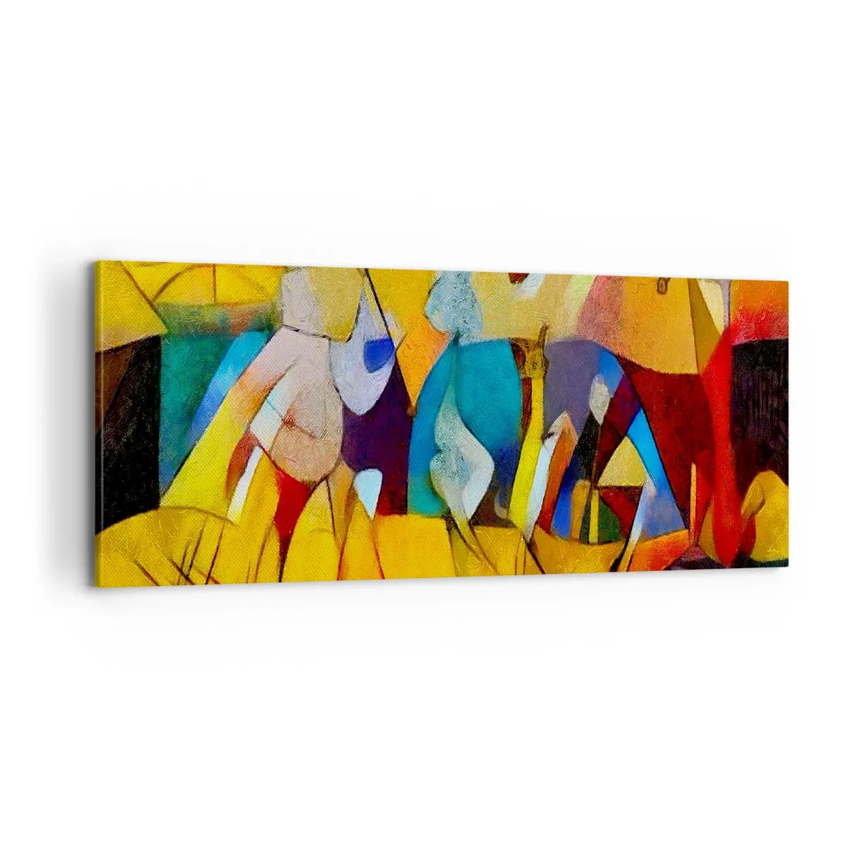 Cuadro sobre lienzo - Impresión de Imagen - Sol - vida - alegría - 100x40 cm