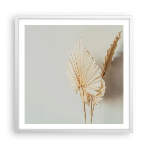 Póster en marco blanco - Armonía y consuelo - 60x60 cm