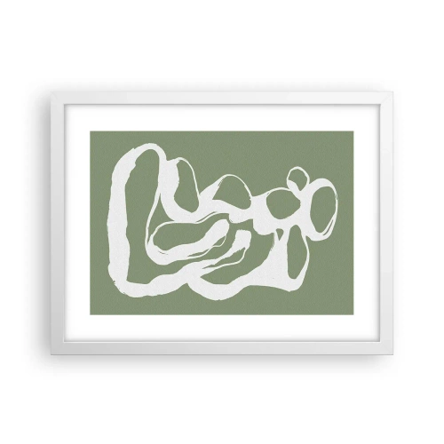 Póster en marco blanco - La llamada del espacio - 40x30 cm