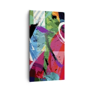 Cuadro sobre lienzo - Impresión de Imagen - Rápido, animado y con efecto - 55x100 cm