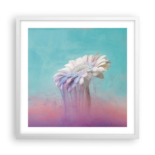Póster en marco blanco - El inframundo de las flores - 50x50 cm
