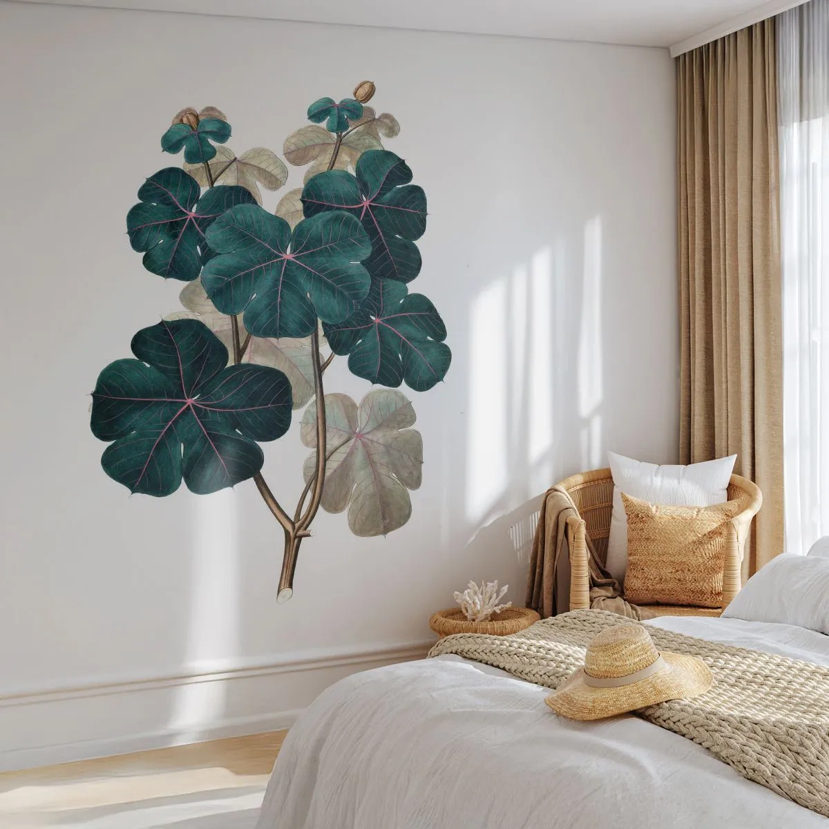 Fotomural Autadhesivo Deluxe Sticker - De un viejo herbario - Planta, Hojas, Botánica - 250x175 cm