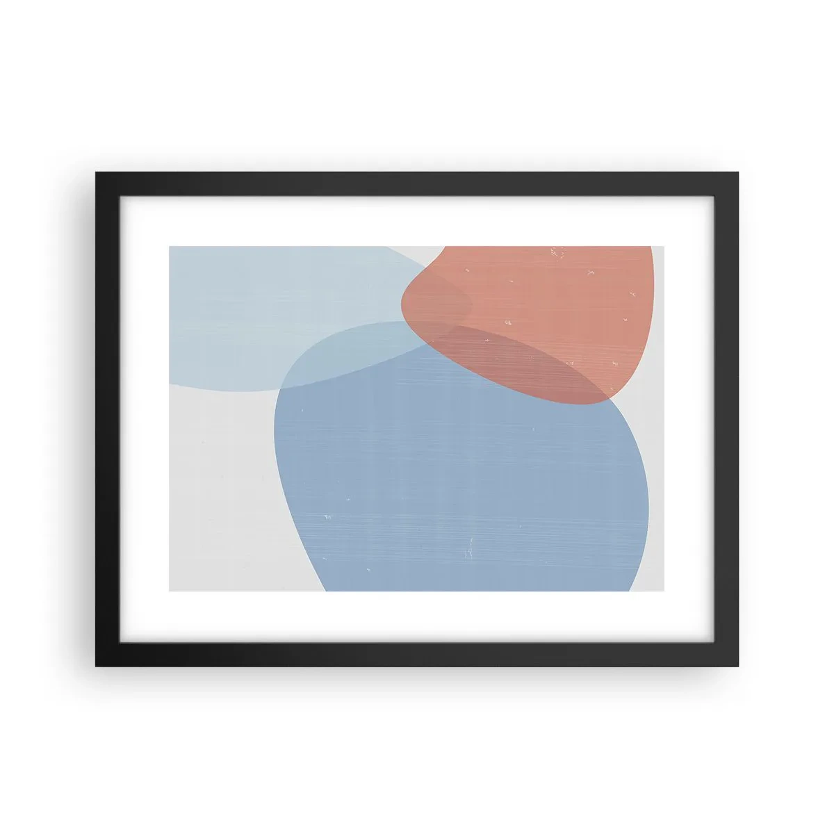 Póster en marco negro - Relaciones en colores pastel - 40x30 cm