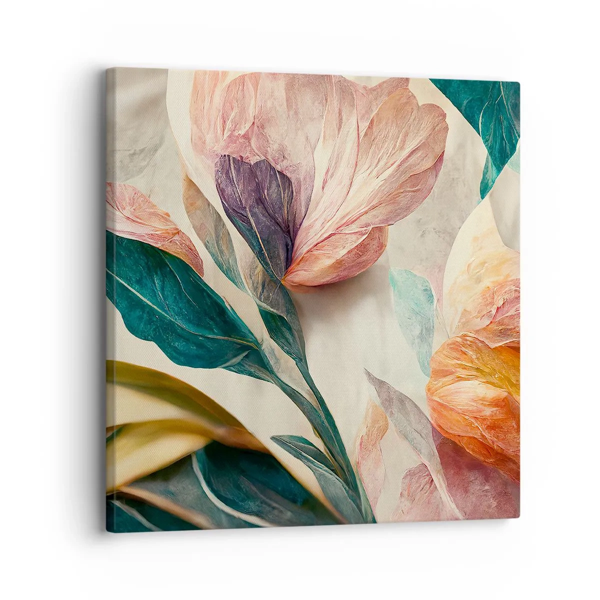 Cuadro sobre lienzo - Impresión de Imagen - Flores de las islas del sur - 30x30 cm