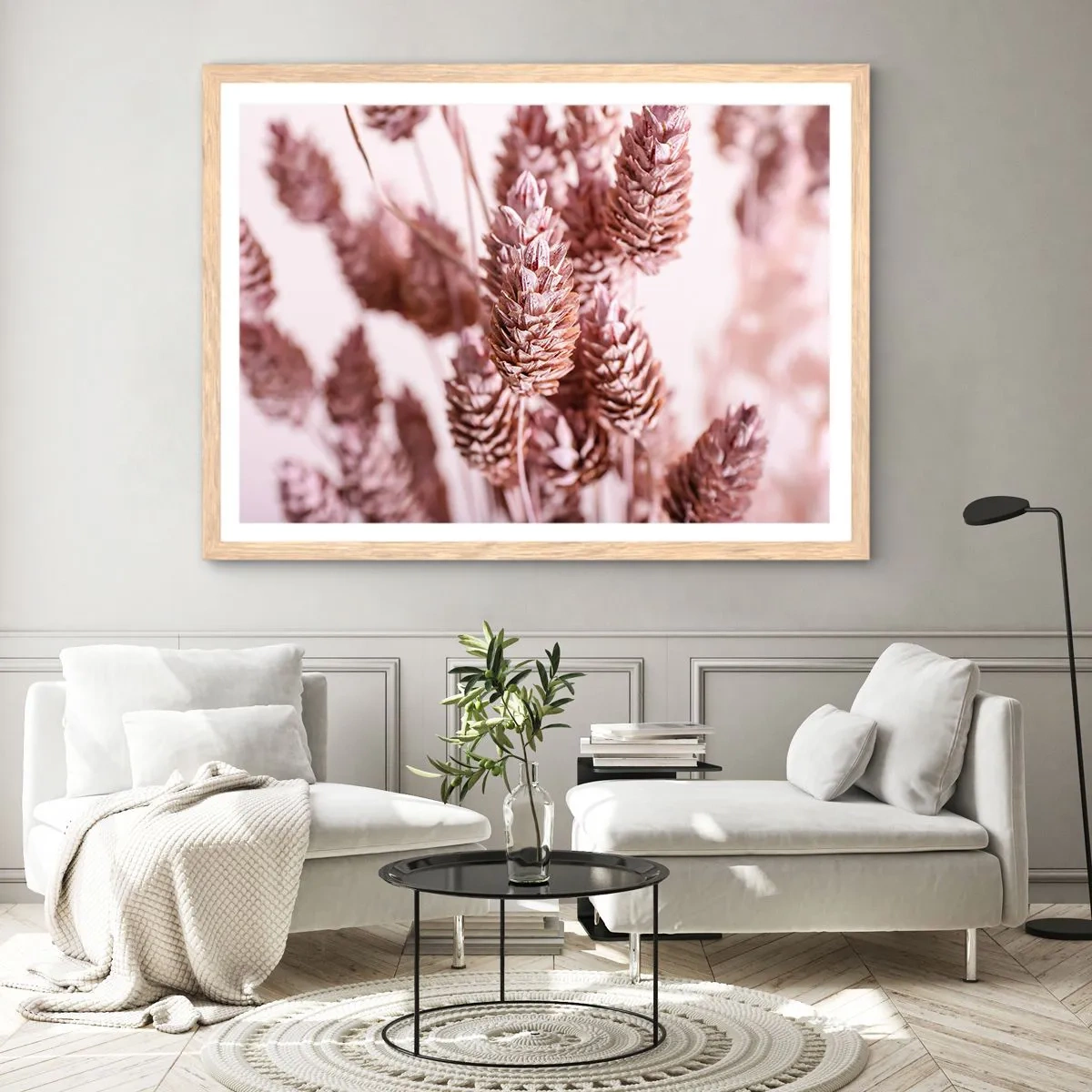 Póster en marco roble claro - Aparentemente discreto - 100x70 cm