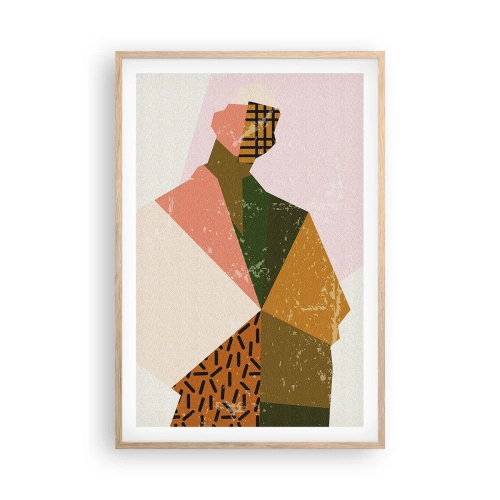 Póster en marco roble claro - El hombre, un ser complejo - 61x91 cm