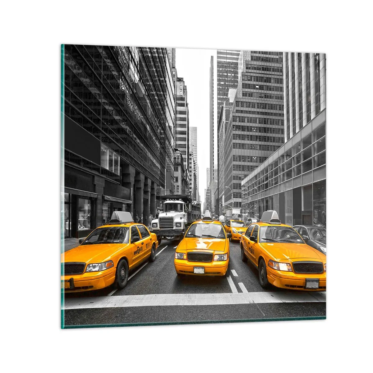 Cuadro sobre vidrio - Impresiones sobre Vidrio - Nosotros somos los que damos color a la ciudad - 70x70 cm