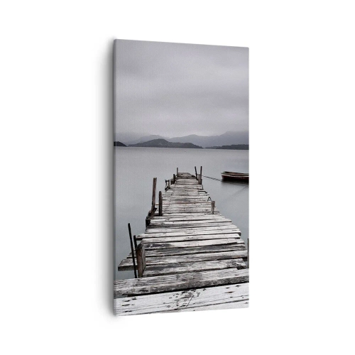Cuadro sobre lienzo - Impresión de Imagen - Mañana partimos - 55x100 cm