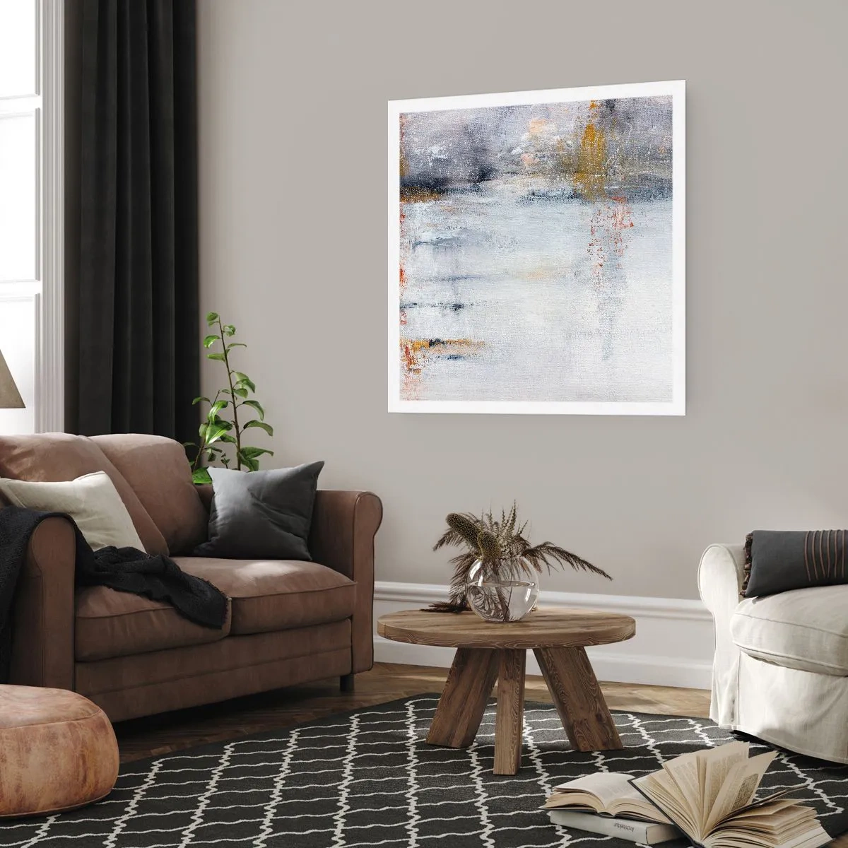 Póster - Tras una cortina de aire - 40x40 cm