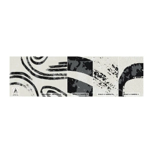 Muestra de fotomural autoadhesivo Deluxe Sticker - A medias - Minimalismo, guiones, bohemia - 100x30 cm