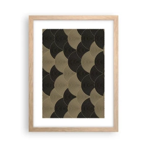 Póster en marco roble claro - Multiplicación de la unidad - 30x40 cm