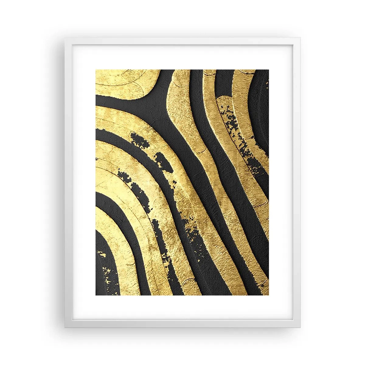 Póster en marco blanco - Todo fluye - 40x50 cm