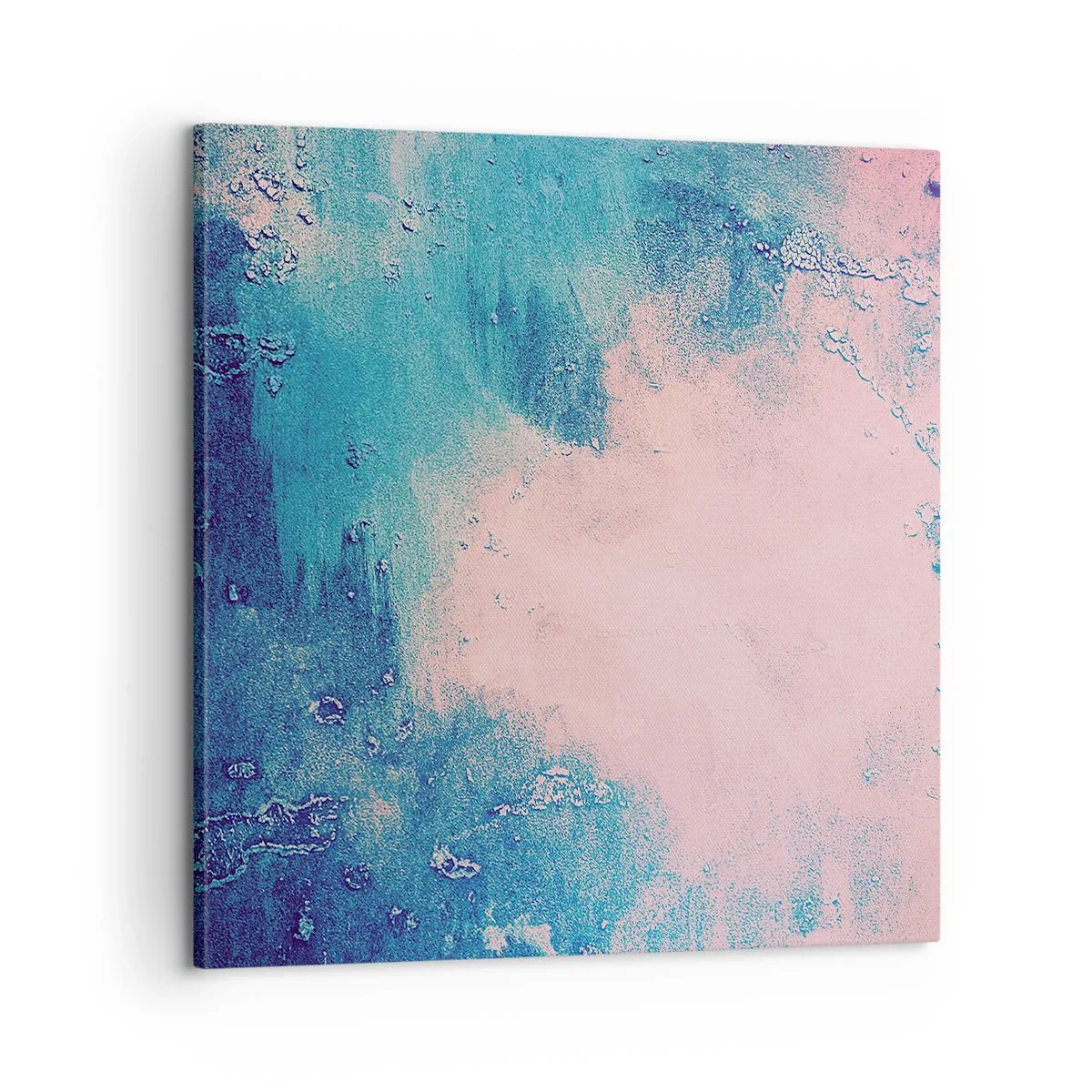 Cuadro sobre lienzo - Impresión de Imagen - Abrazo azul - 60x60 cm