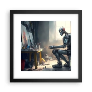Póster en marco negro - El acto de creación - 30x30 cm