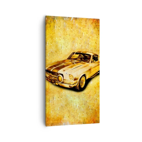 Cuadro sobre lienzo - Impresión de Imagen - Los locos años 70. - 55x100 cm