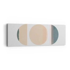 Cuadro sobre lienzo - Impresión de Imagen - Círculo tras círculo - 90x30 cm