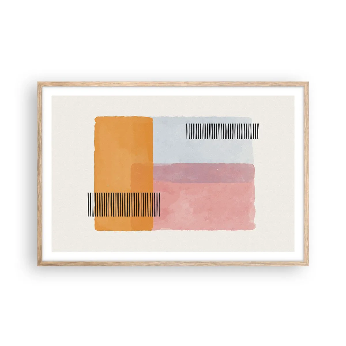 Póster en marco roble claro - La rectitud - 91x61 cm