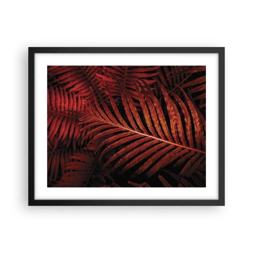 Póster en marco negro - Las brasas de la vida - 50x40 cm