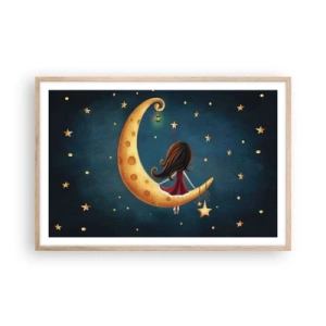 Póster en marco roble claro - Érase una vez... - 91x61 cm