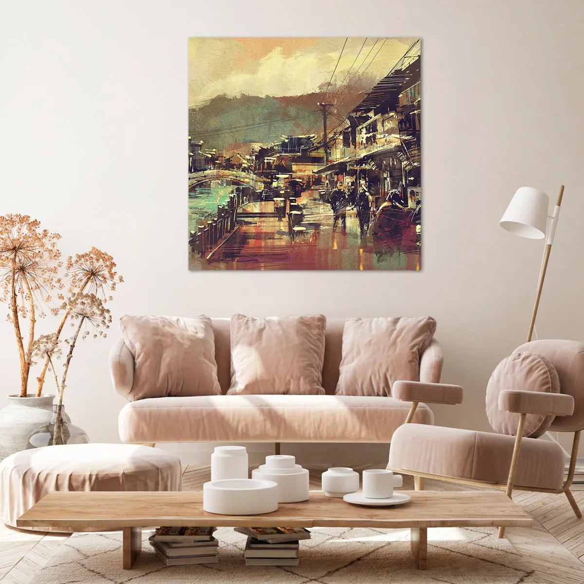 Cuadro sobre lienzo - Impresión de Imagen - La vida como riqueza de grises - 60x60 cm