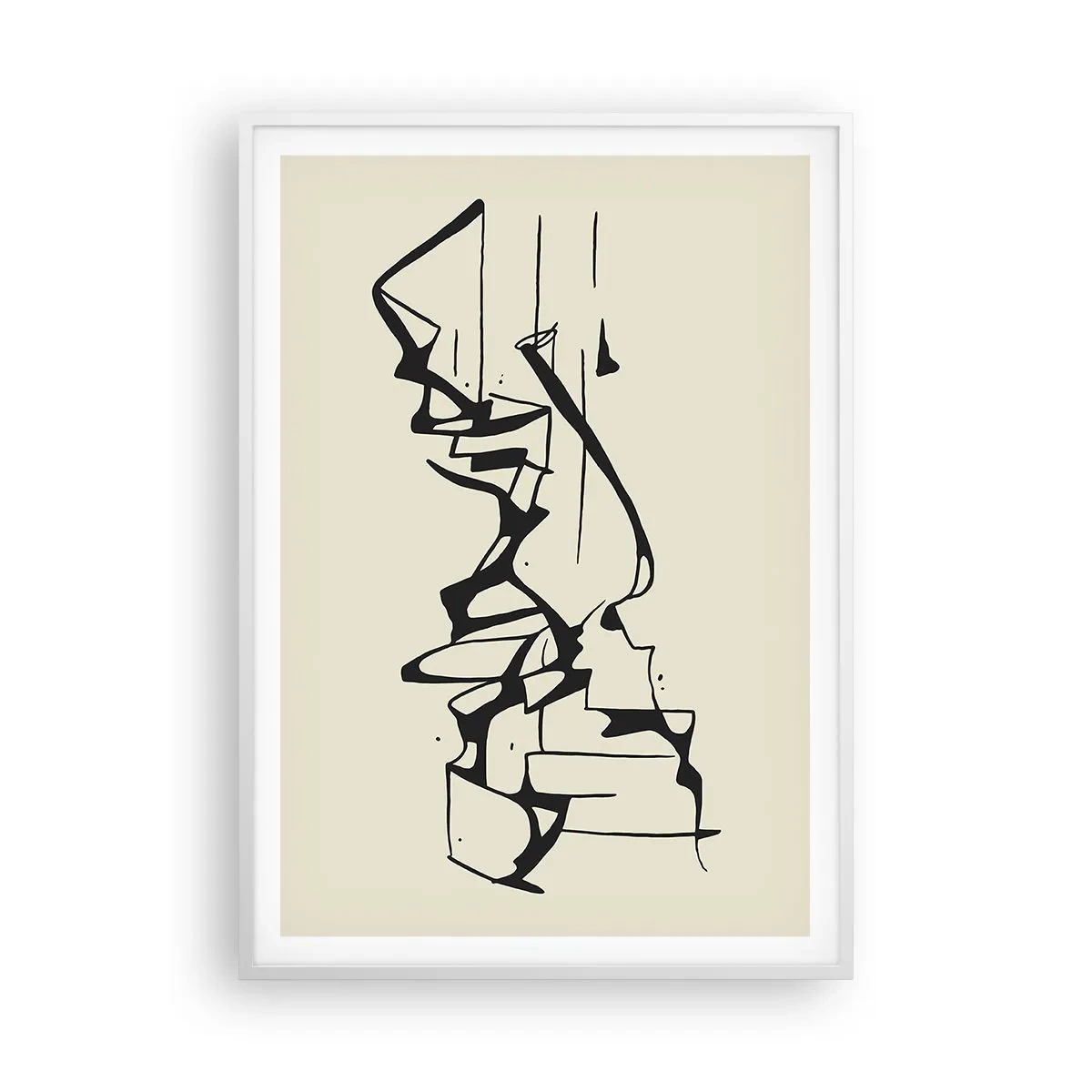 Póster en marco blanco - Tal vez sea un paisaje - 70x100 cm