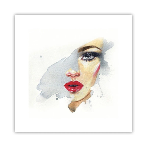 Póster - Reflejo en una gota de agua - 30x30 cm