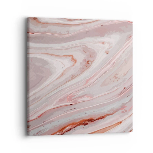 Cuadro sobre lienzo - Impresión de Imagen - Rosa líquido - 30x30 cm