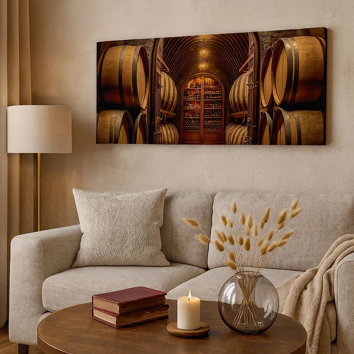 Cuadro sobre lienzo - Impresión de Imagen - Sótano atmosférico - 100x40 cm