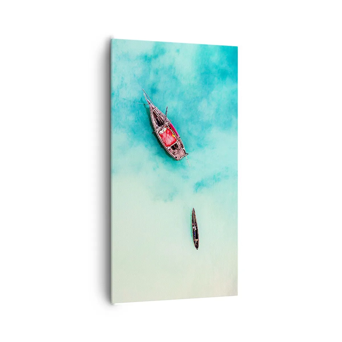 Cuadro sobre lienzo - Impresión de Imagen - Porque en las playas de Zanzíbar, cuando las aguas se desbordan... - 65x120 cm