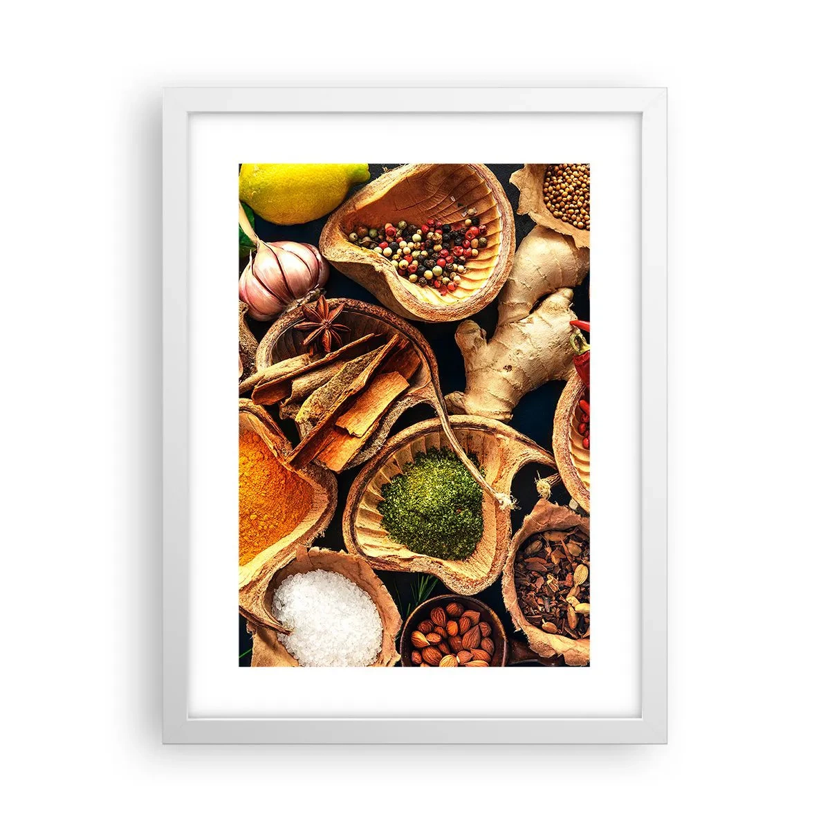 Póster en marco blanco - Toma lo que quieras - 30x40 cm