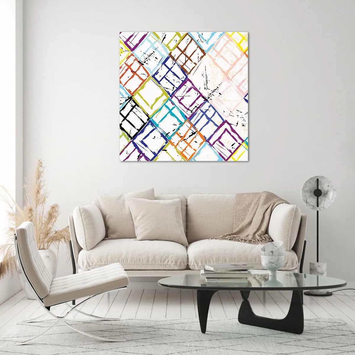 Cuadro sobre vidrio - Impresiones sobre Vidrio - Habitáculos en alquiler - 70x70 cm