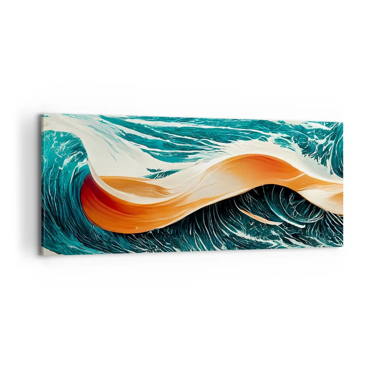 Cuadro sobre lienzo - Impresión de Imagen - El sueño de un surfista - 100x40 cm