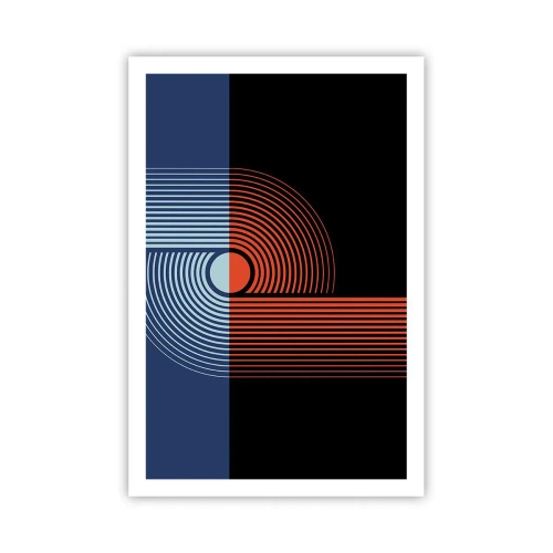 Póster - En un abrazo geométrico - 61x91 cm