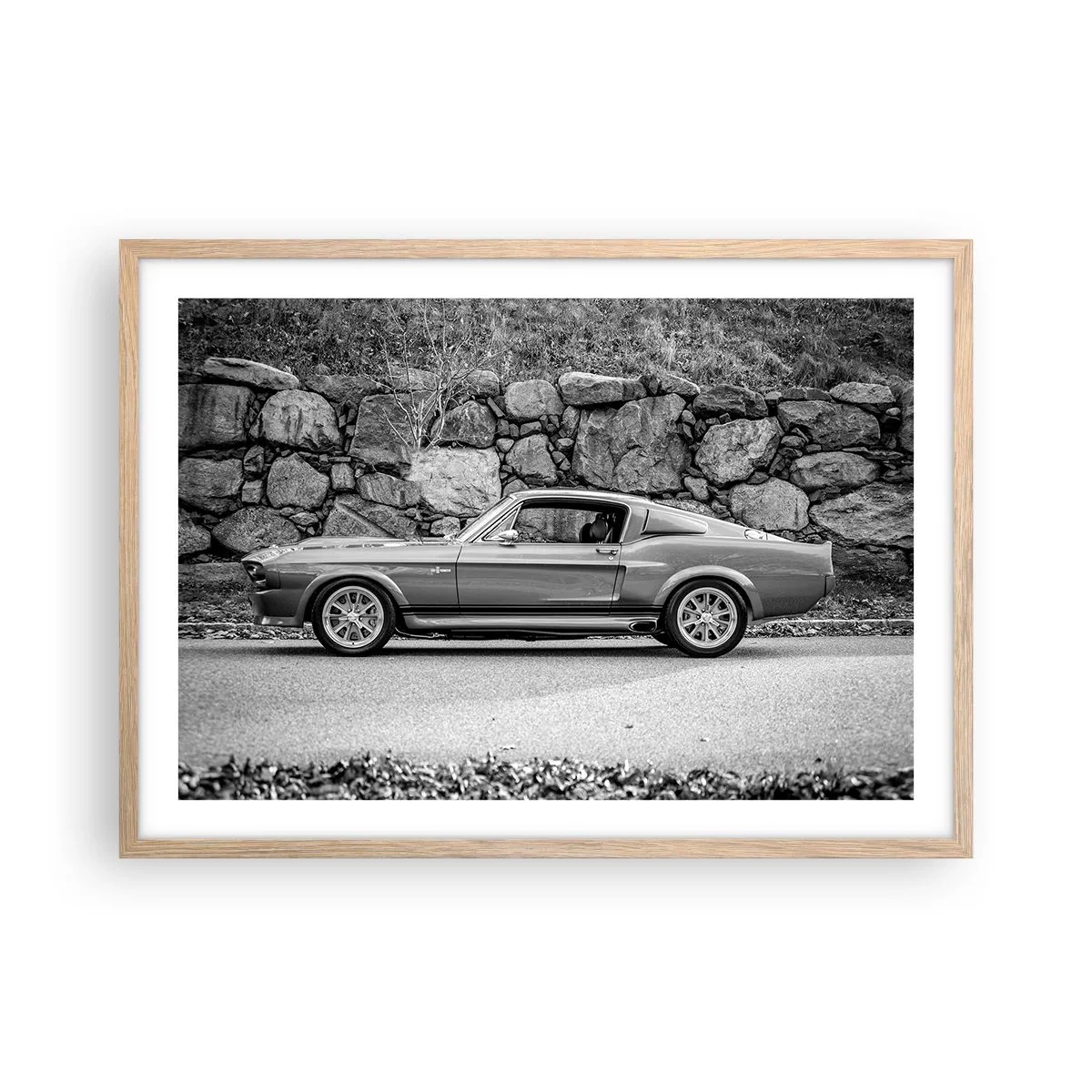 Póster en marco roble claro - Una leyenda de los años 60 - 70x50 cm