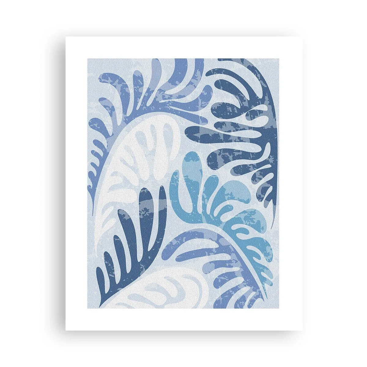 Póster - Helechos azules - 40x50 cm