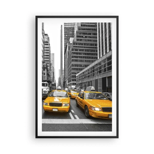 Póster en marco negro - Nosotros somos los que damos color a la ciudad - 61x91 cm