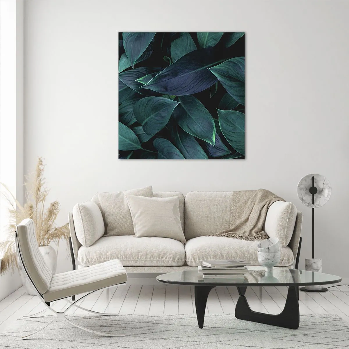 Cuadro sobre vidrio - Impresiones sobre Vidrio - El propio verde - 70x70 cm