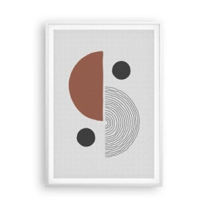 Póster en marco blanco - La perfección del círculo - 70x100 cm